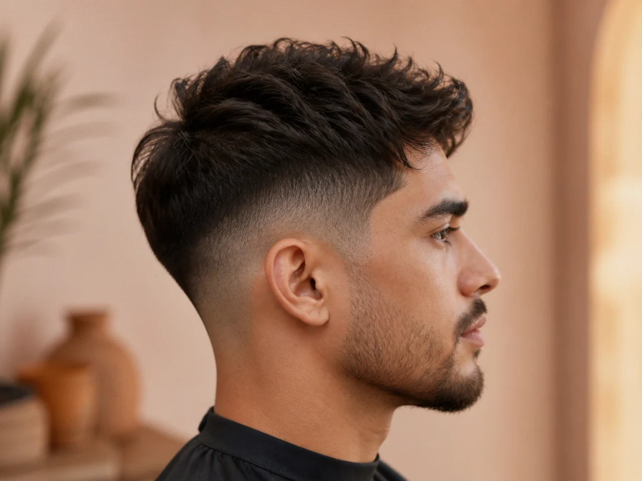 A haircut photographed at week four
