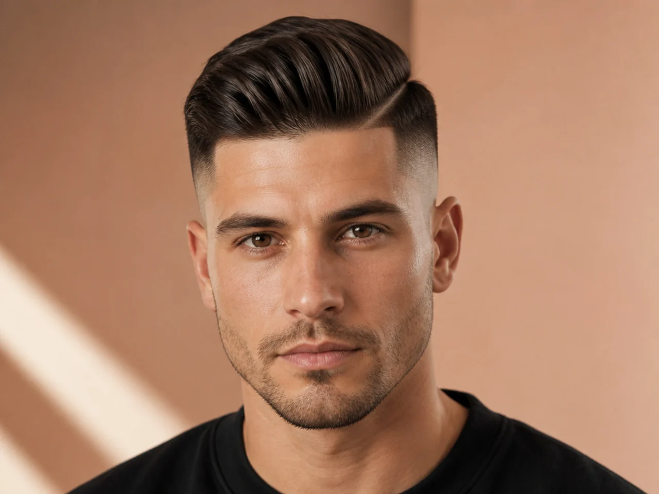 A mid skin fade
