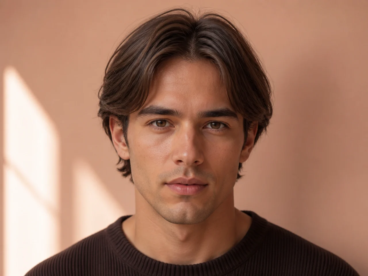 Blunt-cut medium-length thin hair