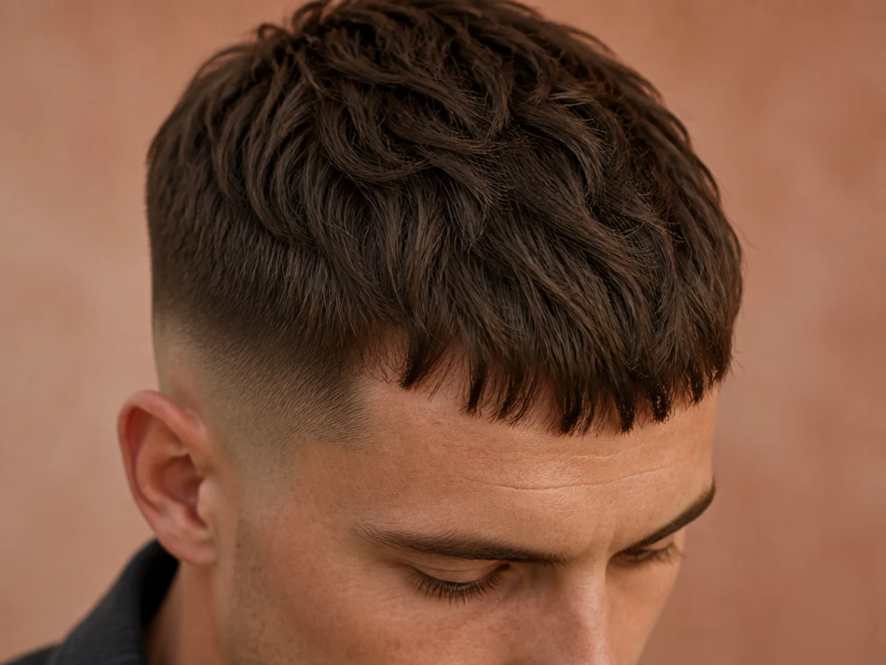 A French crop on thin hair