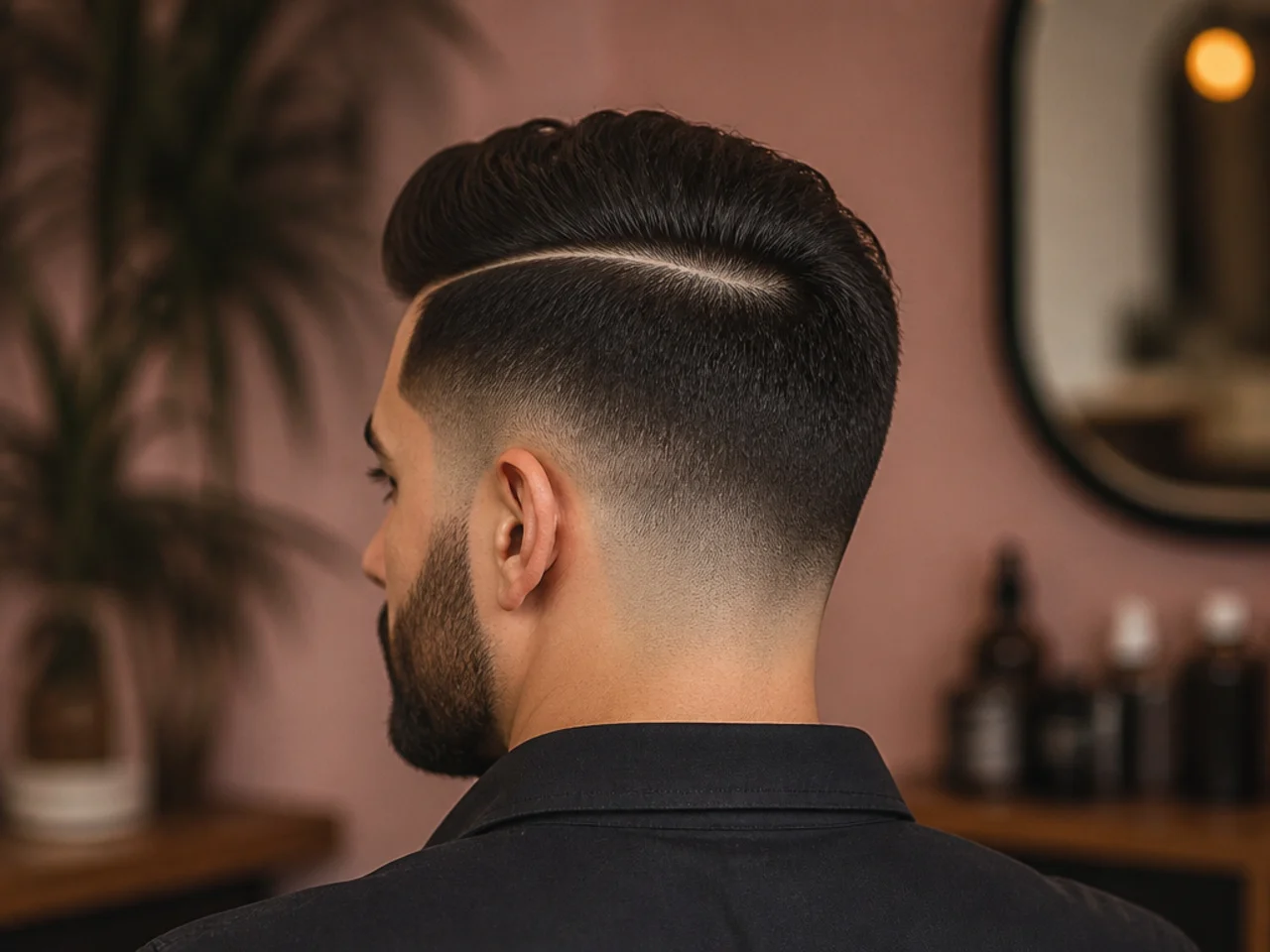 A hard part shaved into the side