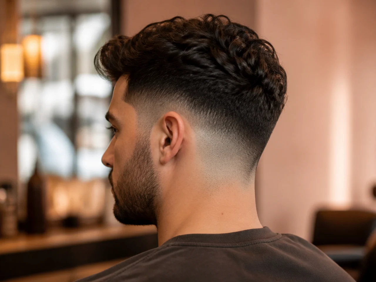 A side profile photo taken after a fresh cut