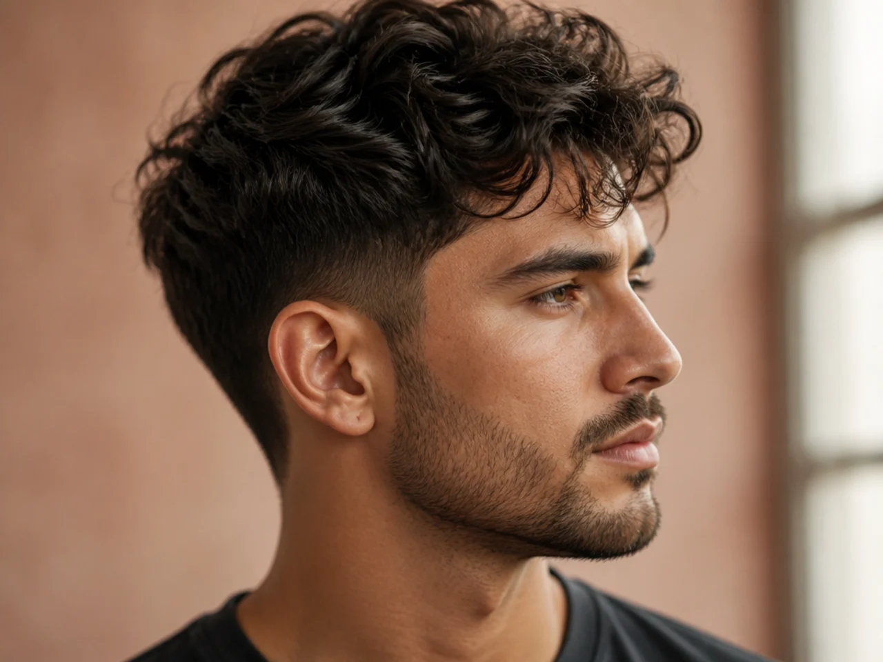 Styling and maintenance for wavy hair men