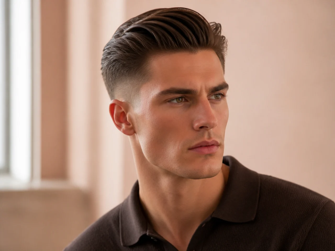 10. Brushed-Back Undercut