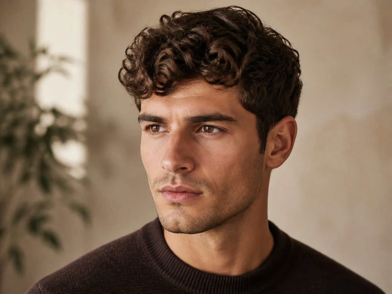 17. Curly Gentleman’s Cut
