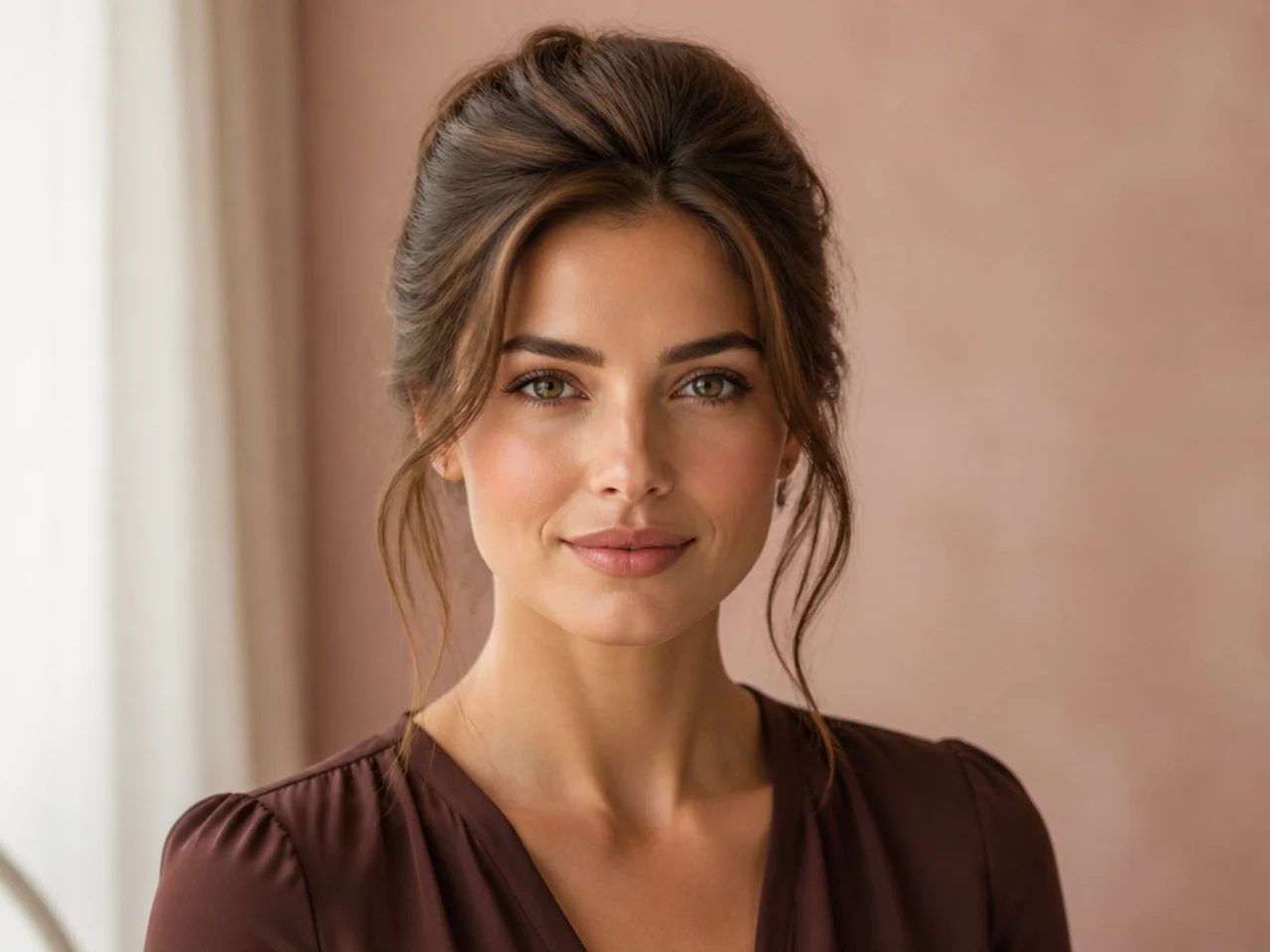 25. Soft Swept-Up Style
