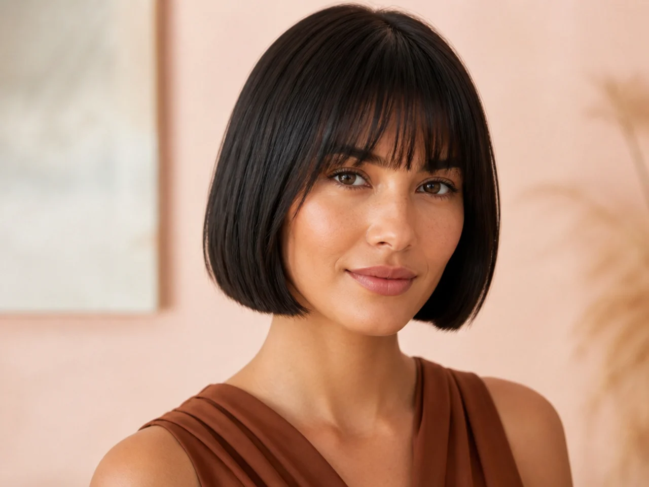 Blunt Bob with Bangs