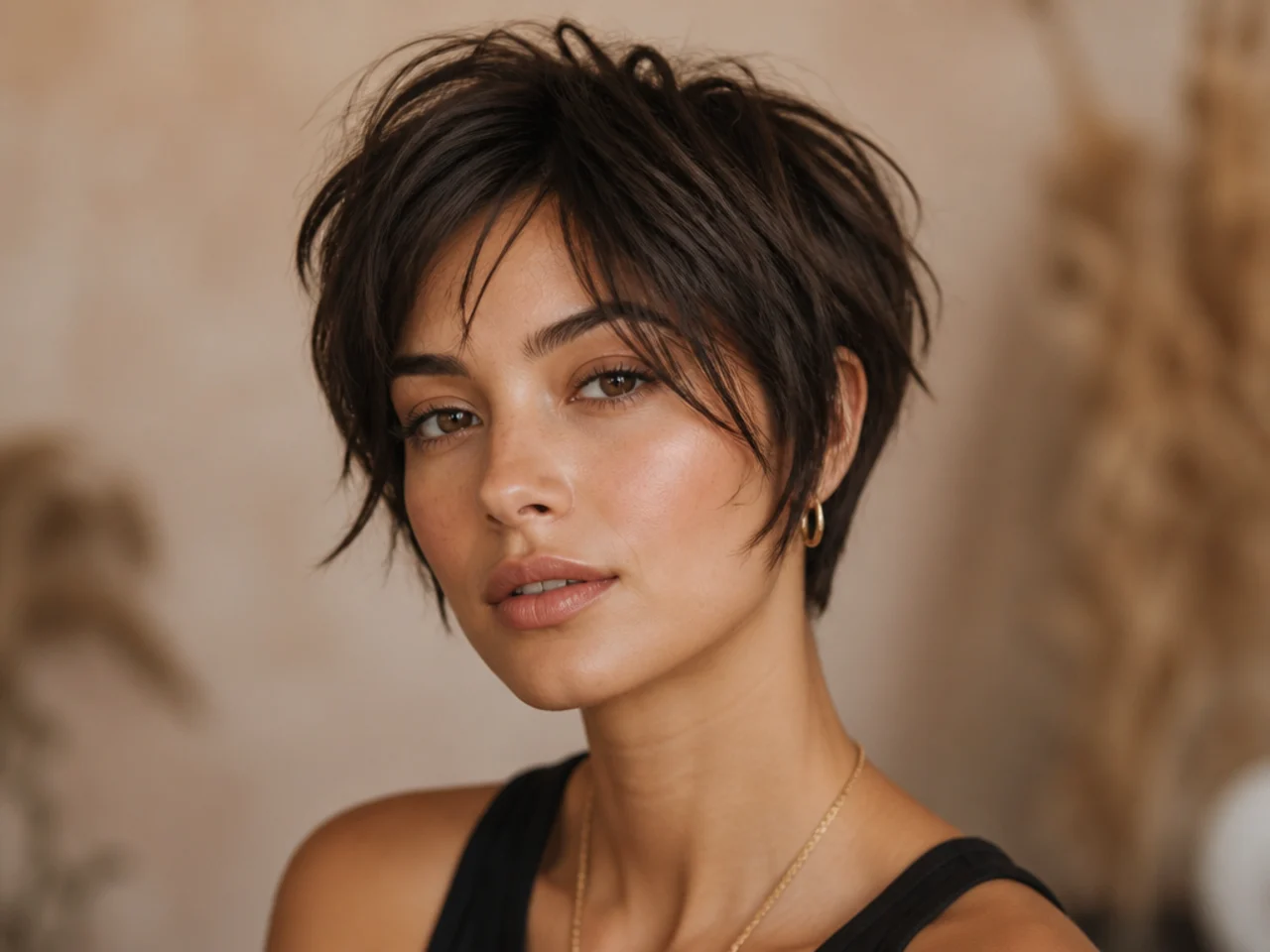 Shaggy Pixie with Face-Framing layers