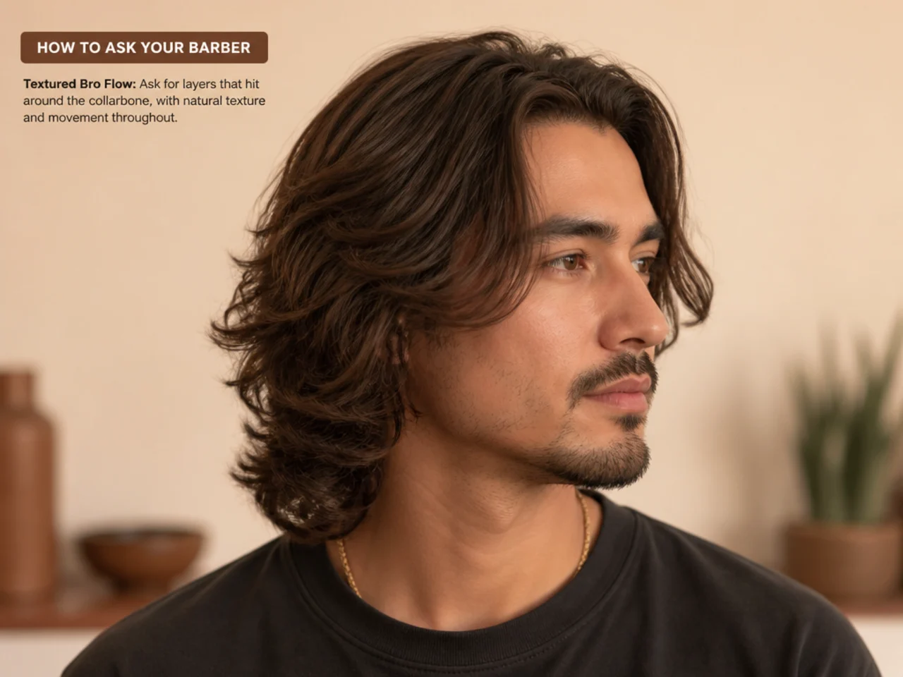 Barber cutting medium length mens hair with scissors and comb in a modern barbershop