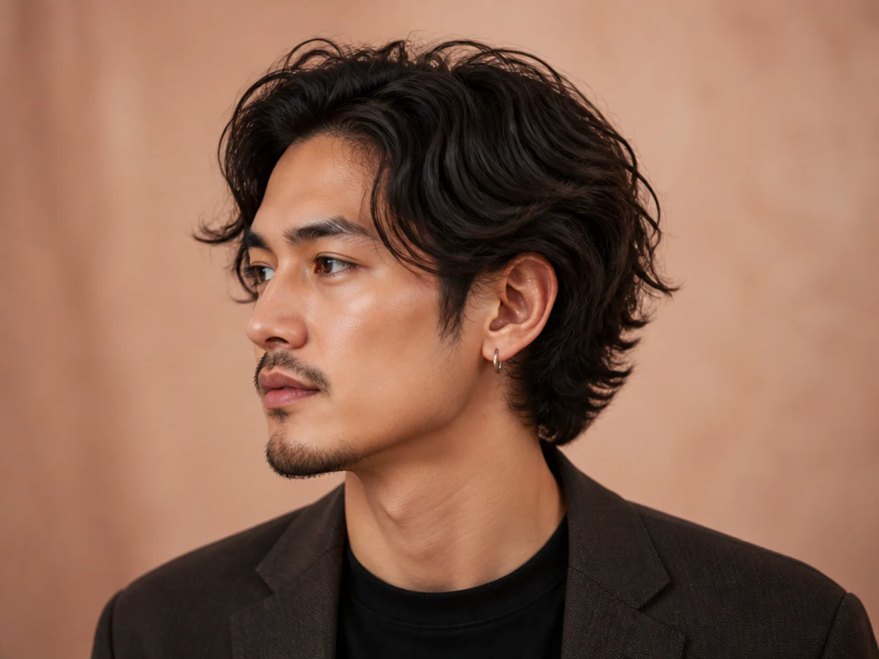 Grid of twenty medium length hairstyles for men on the same base cut