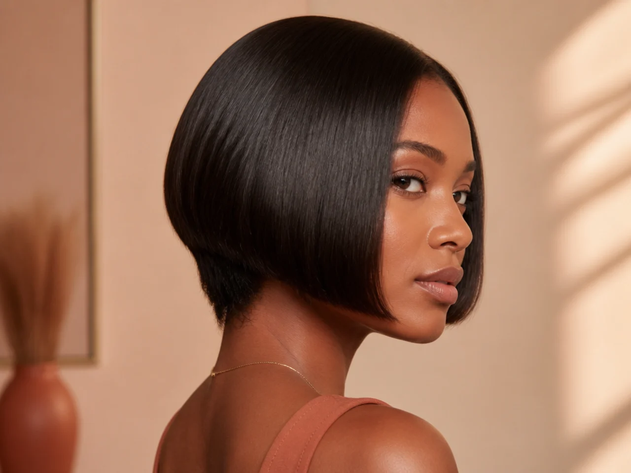 Reversion beginning at the nape of a pressed style