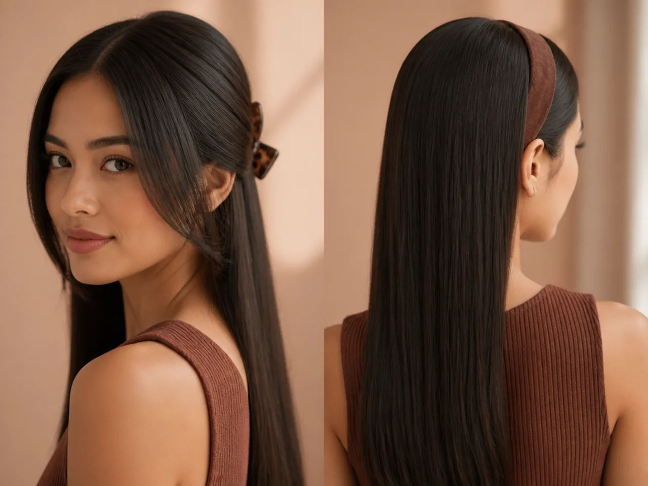 A minimal accessory kit of one clip and one headband