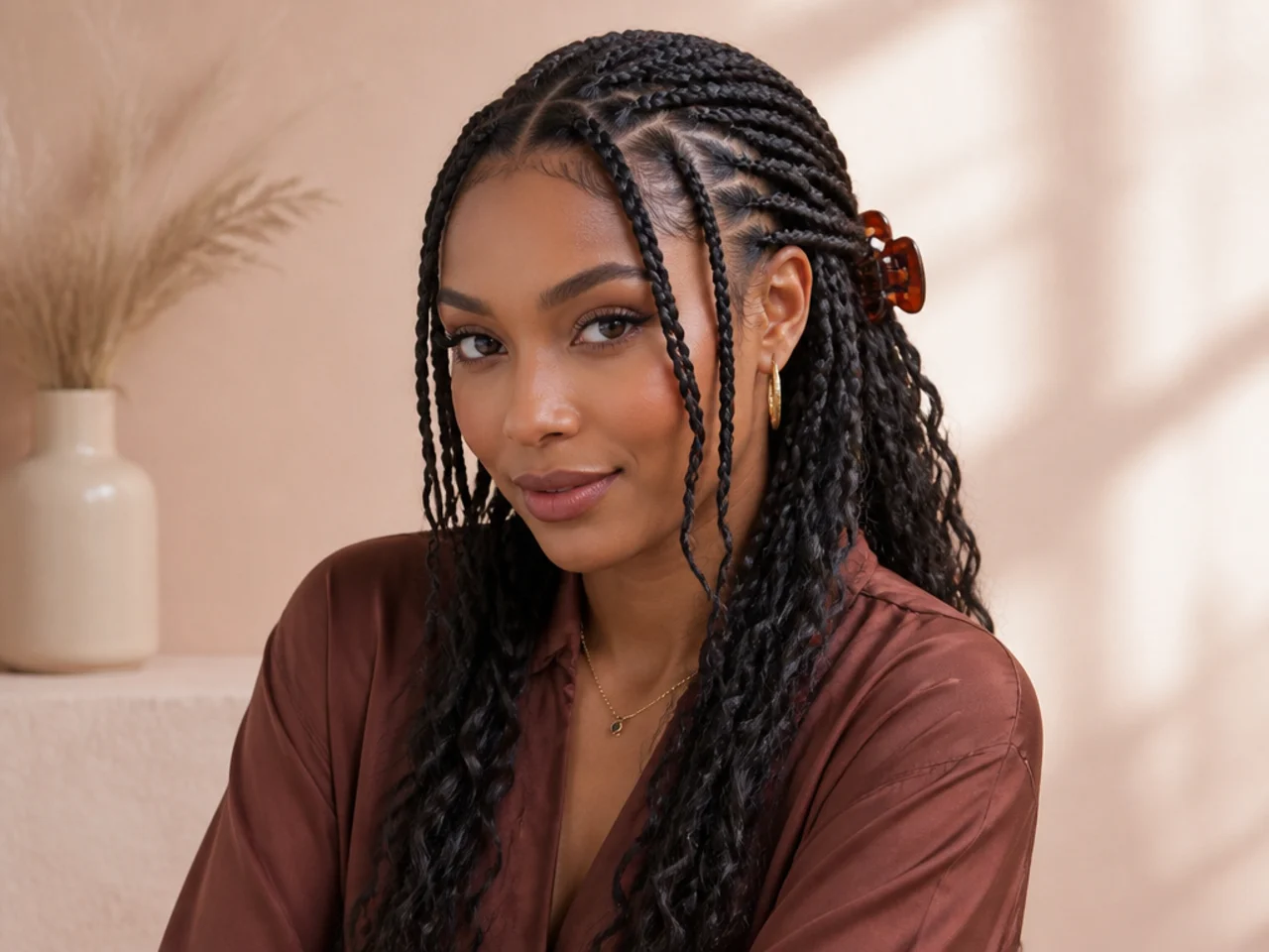 20 Half Up Simple Fulani Braids I Saved