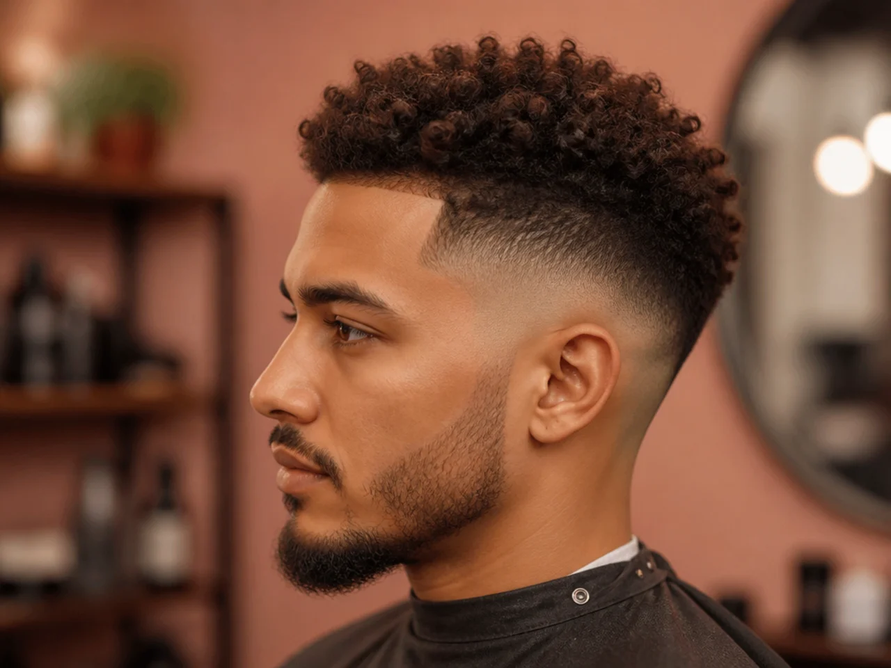 Styling and maintenance for a high burst fade