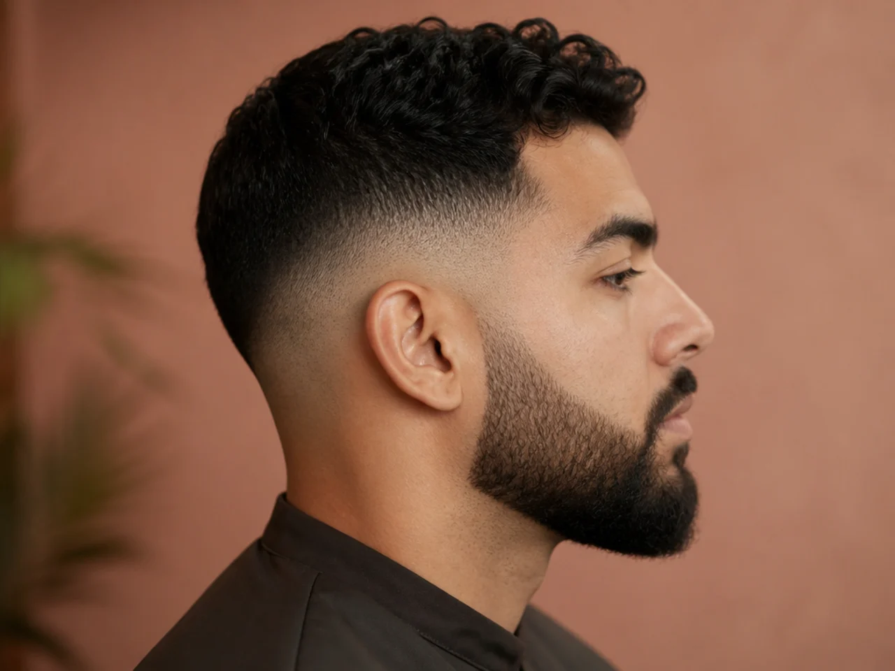 A high fade and beard in week one
