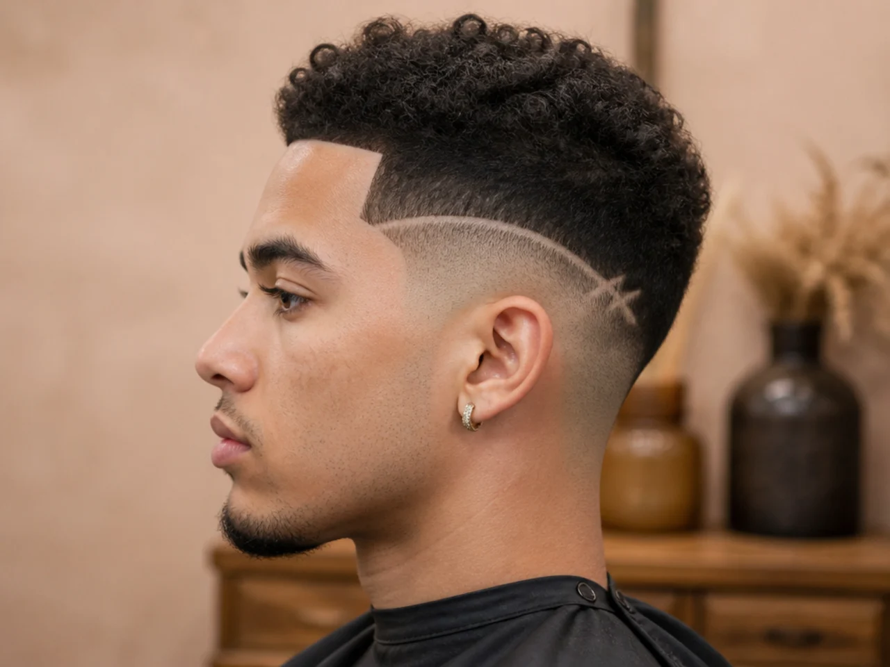 A high fade design with a matching line-up