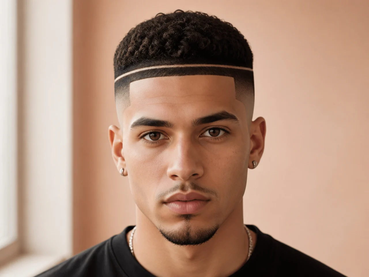 A single line wrapping around a high fade