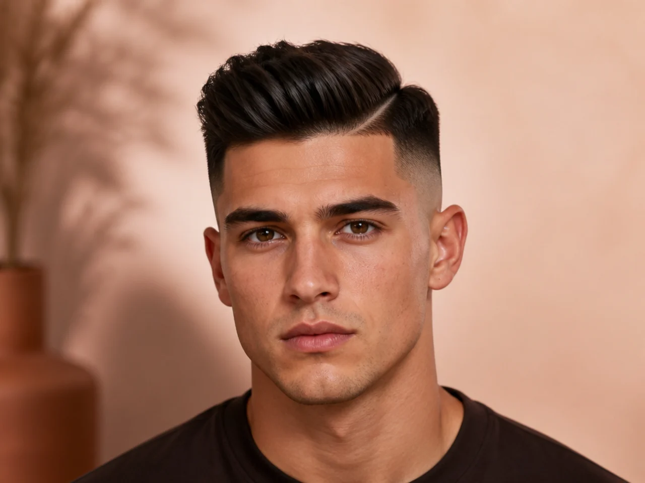 A high fade with height at the front only