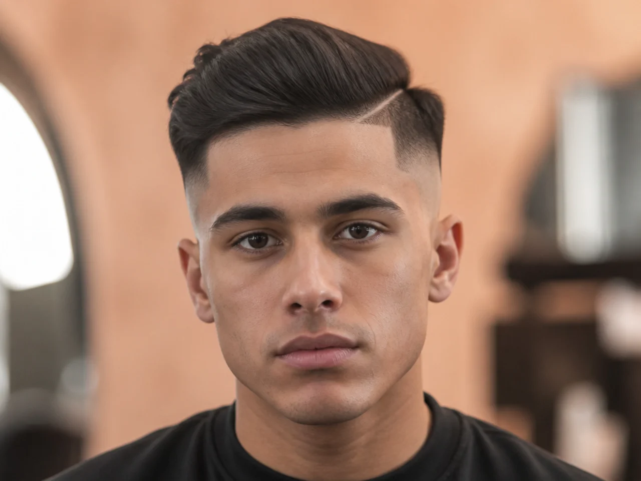 A collapsed top over a high fade
