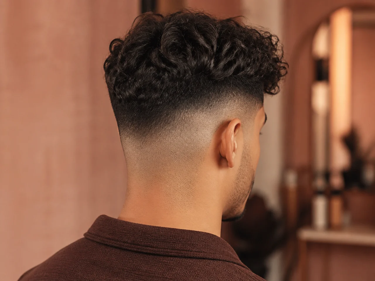 Photographing the back of a high fade
