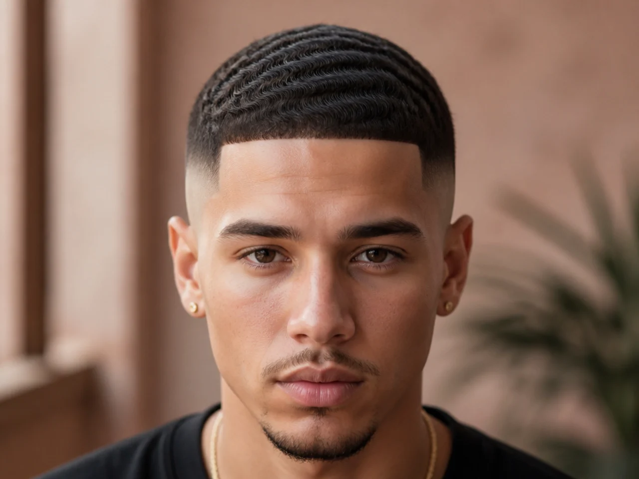 High fade waves on fine hair