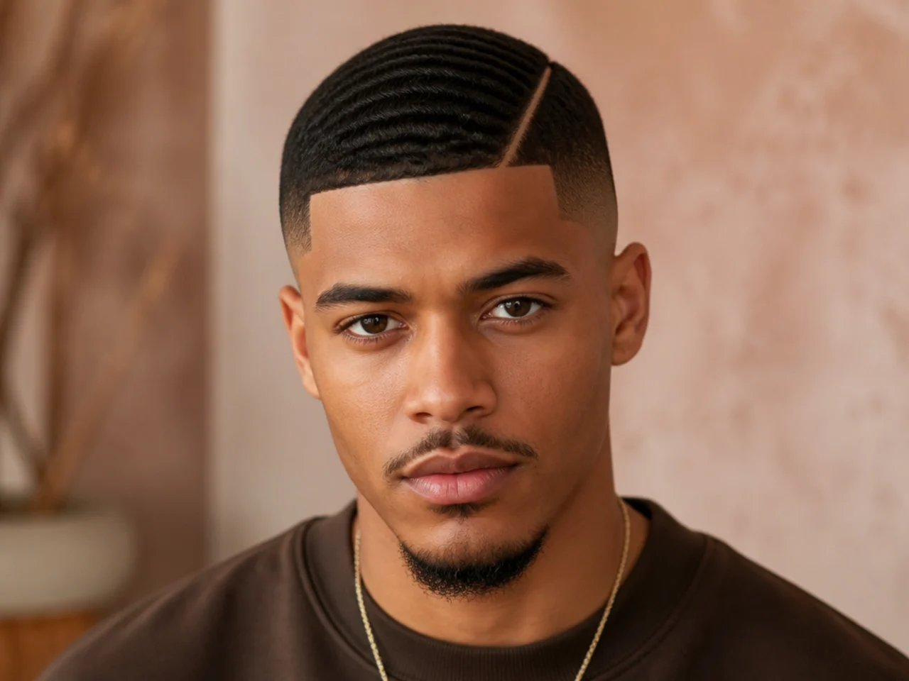 A high fade with waves and a hard part