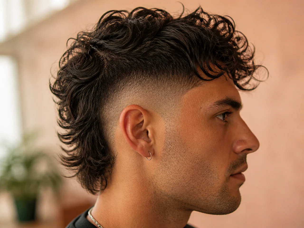 A high fade mullet
