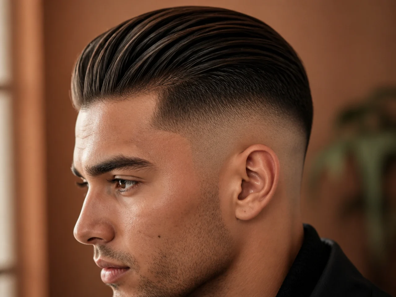 A high fade slick back