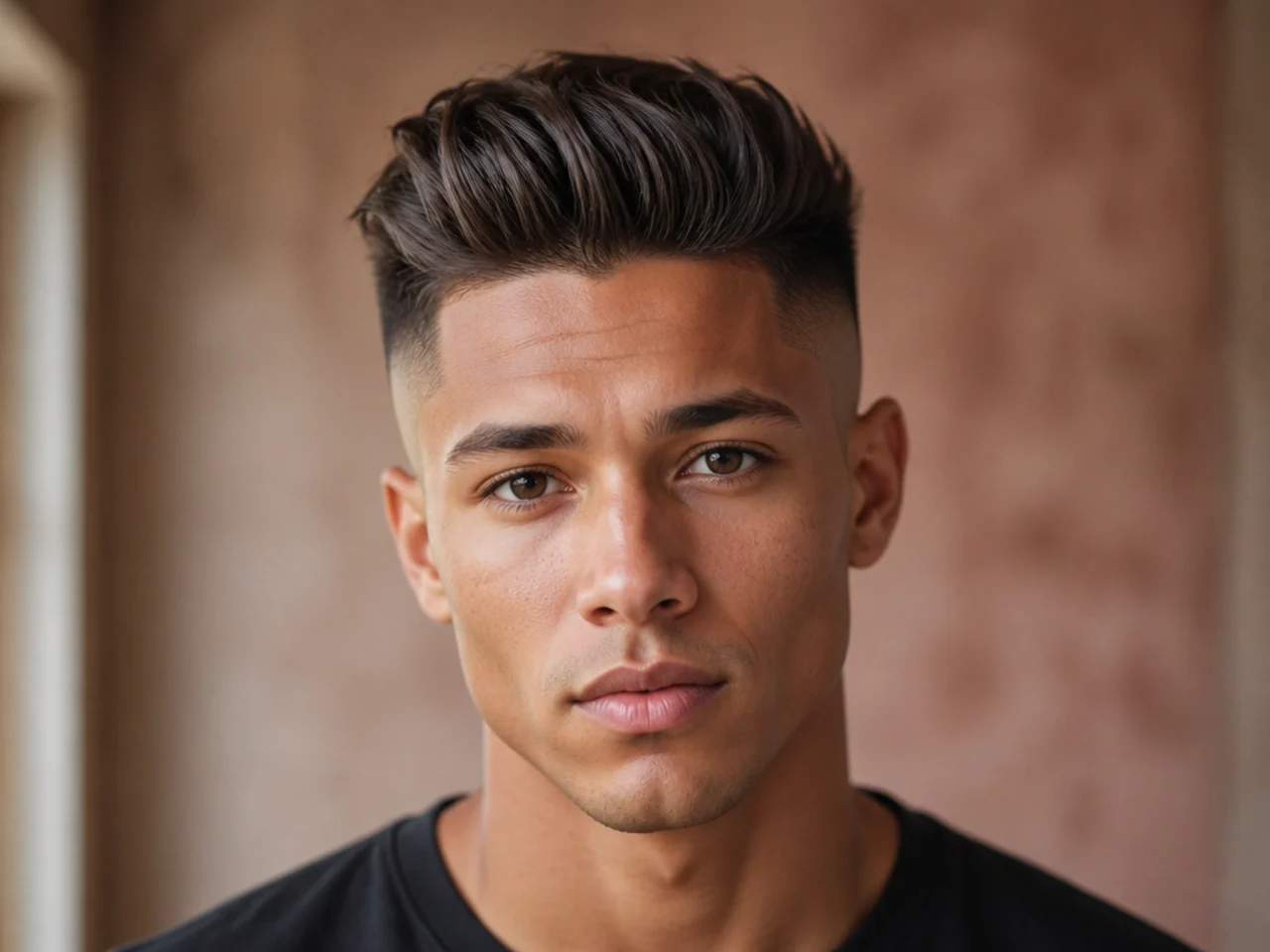 A high fade quiff