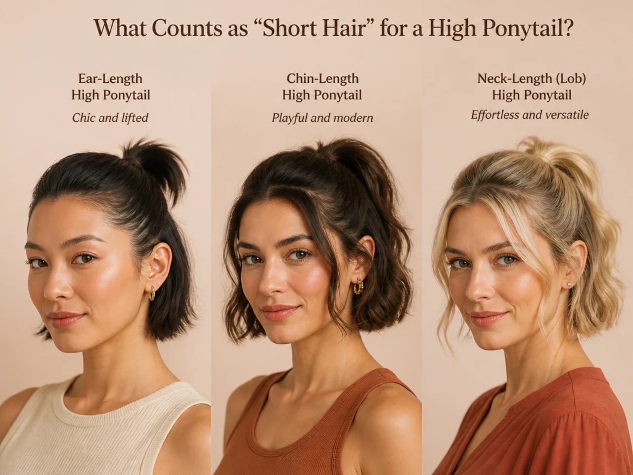 5 Reasons a High Ponytail Works on Short Hair