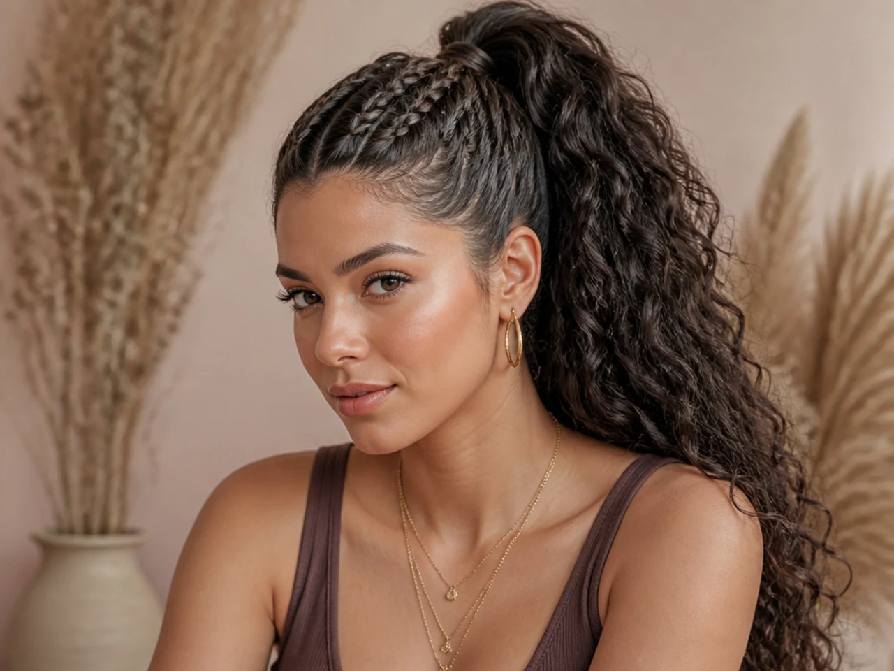20 High Ponytail Hairstyles With Braids