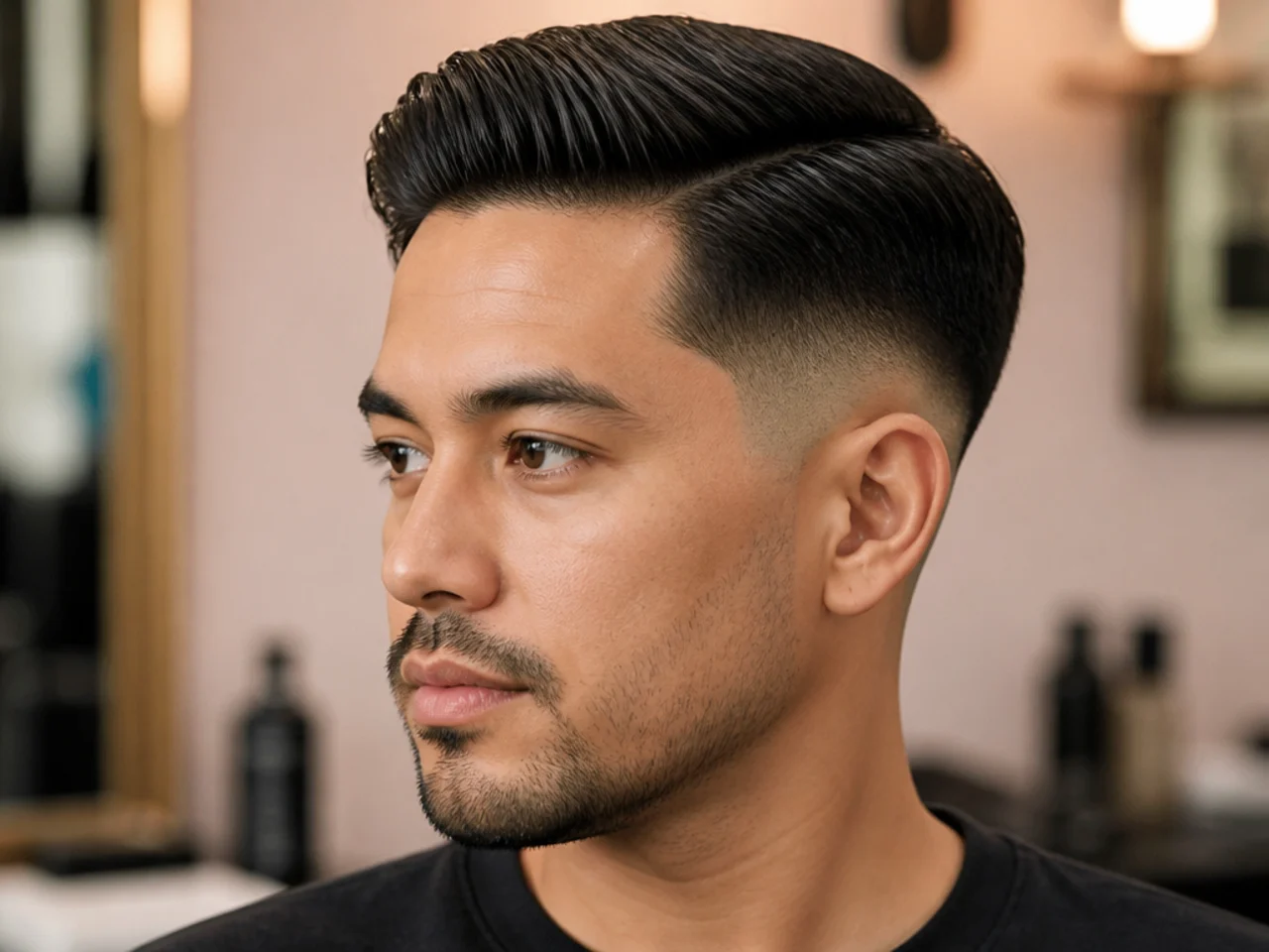 17. High Taper Fade Comb Over