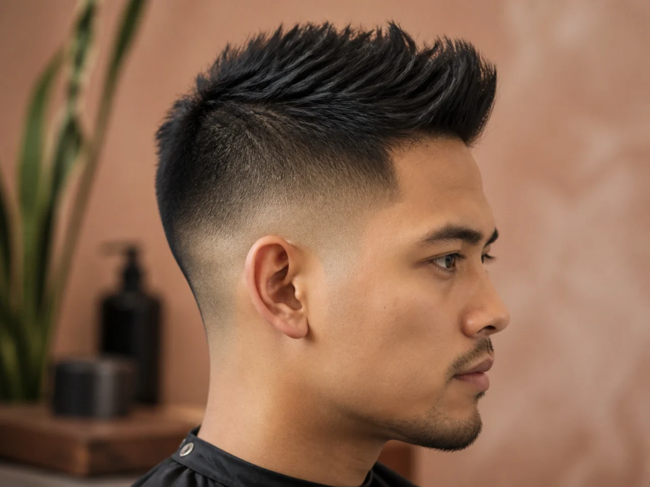 21. High Taper Fade with Faux Hawk