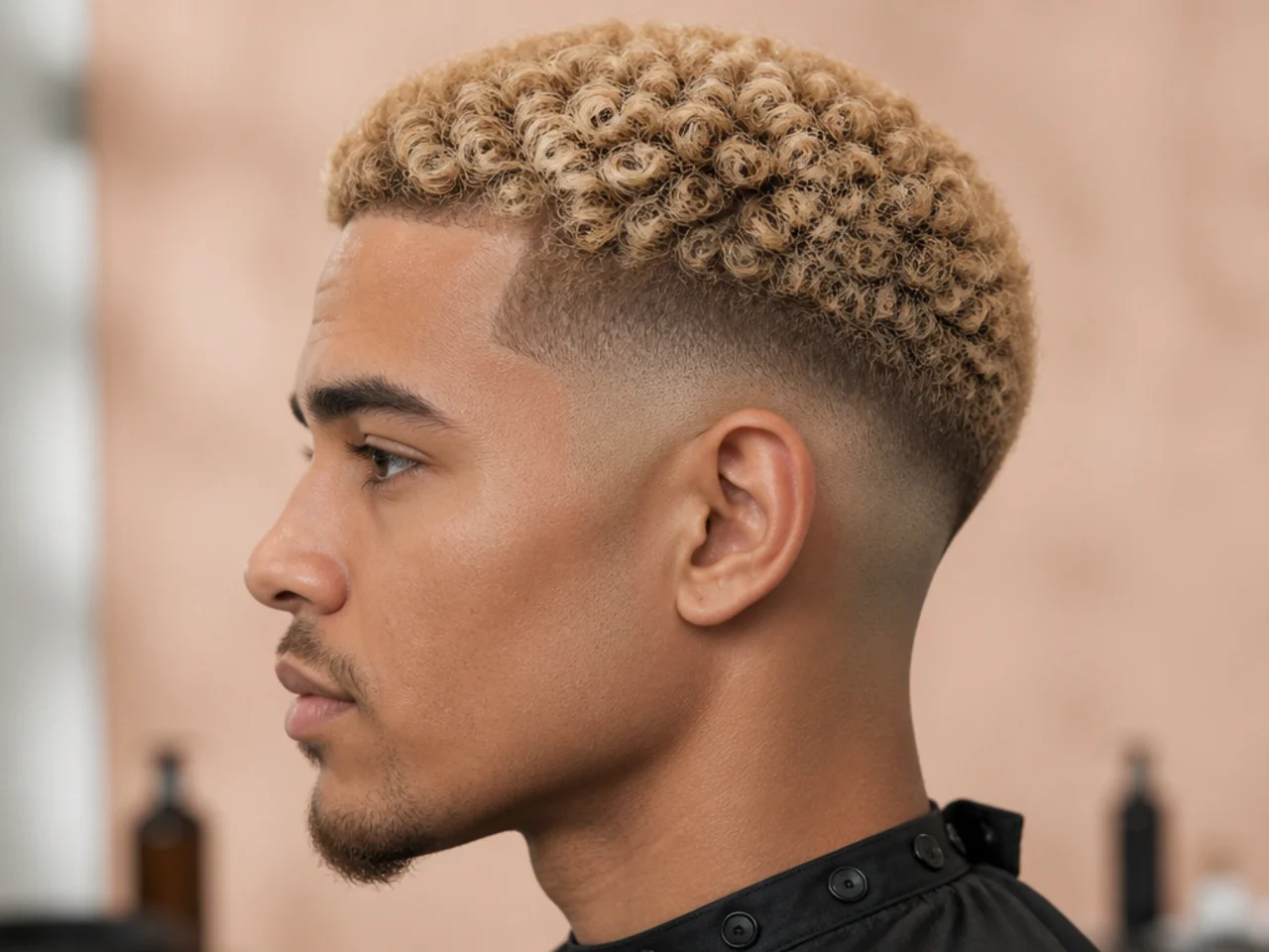 32. High Taper Fade Blonde