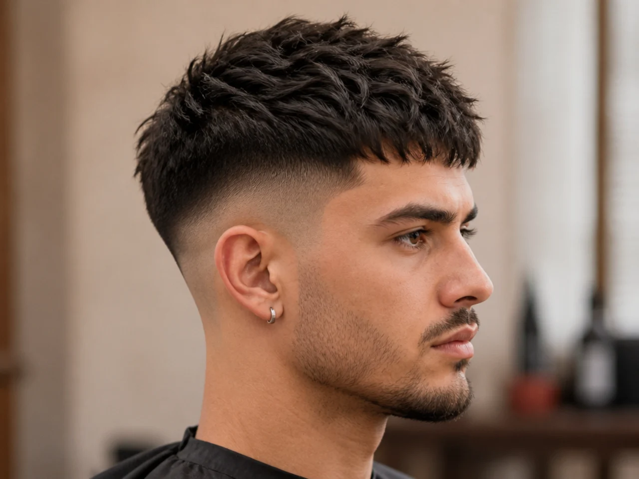 4. High Taper Fade with Textured Crop