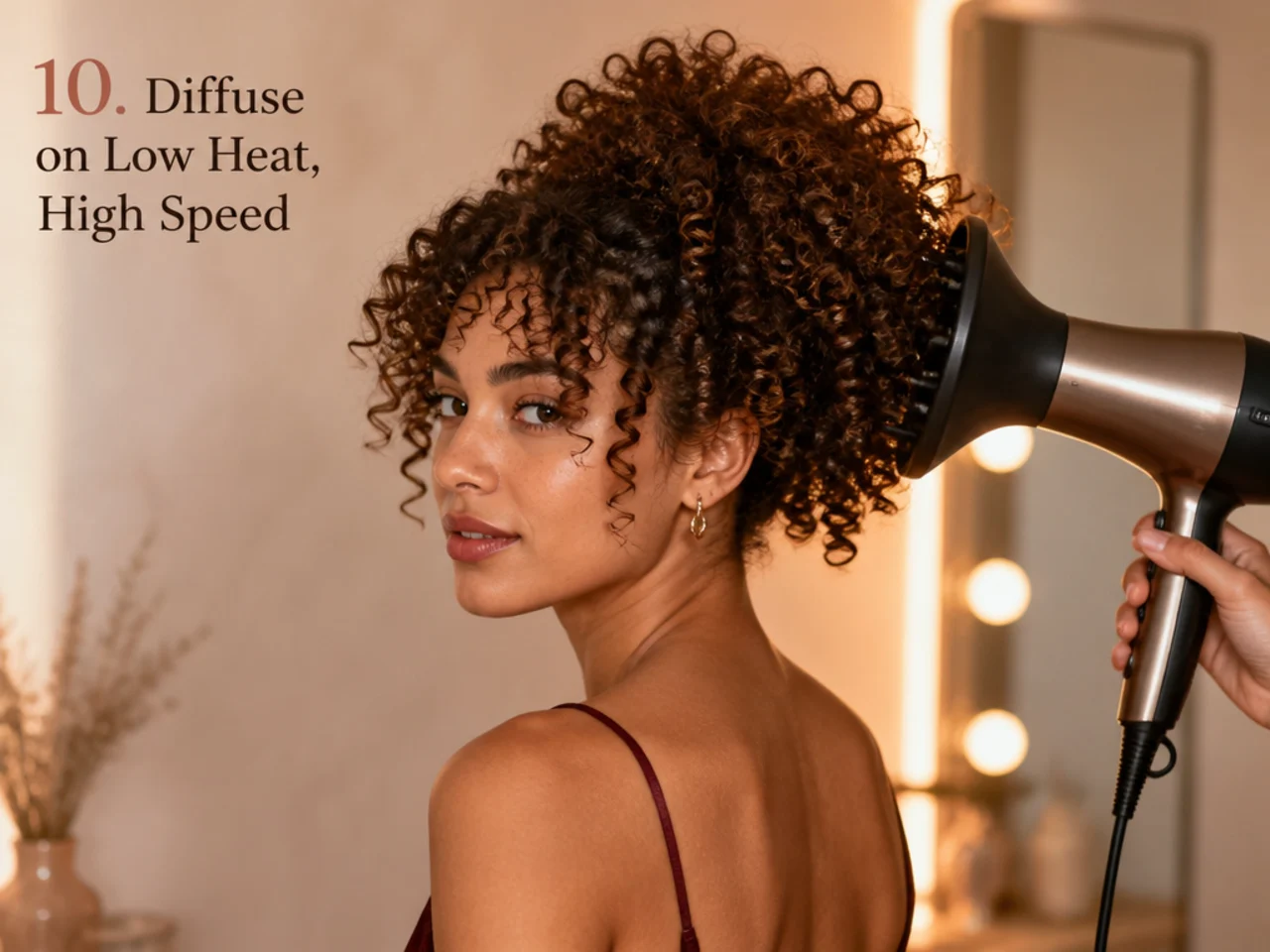 Curl being diffused on low heat