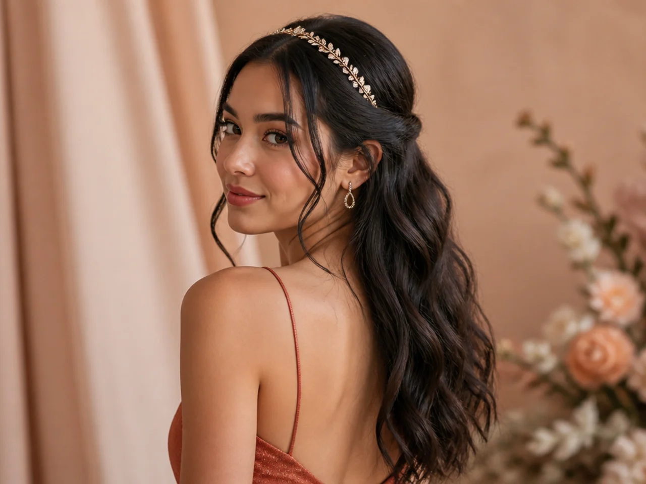 Textured hair worn with a decorative headband