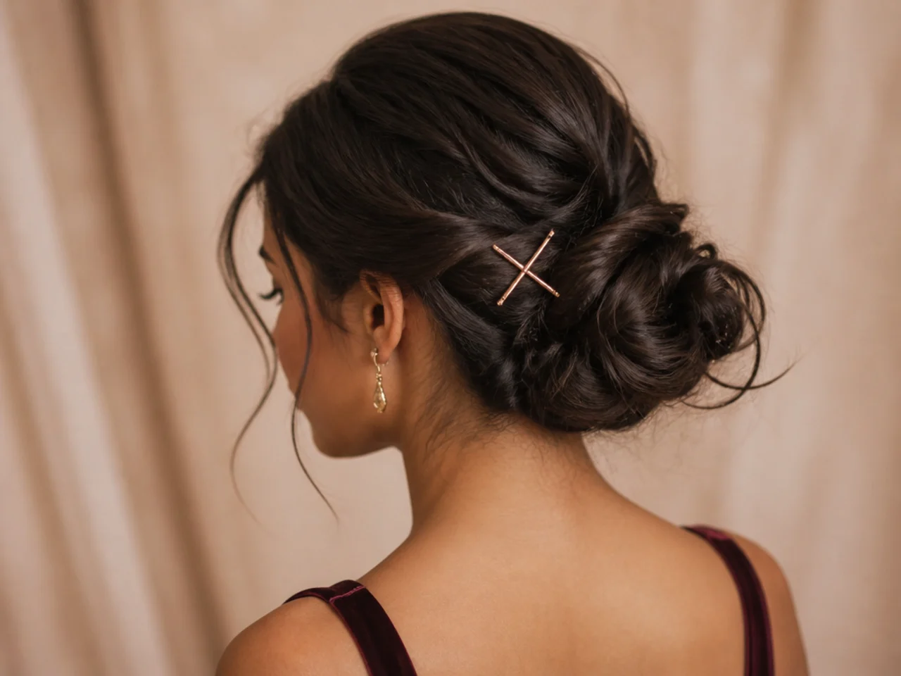 Two bobby pins crossed in an X