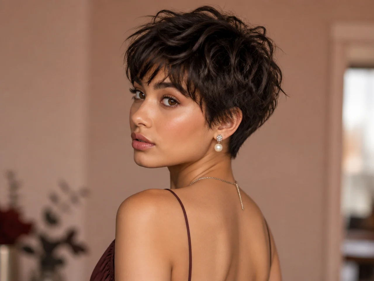 Short hair with piecey separated texture