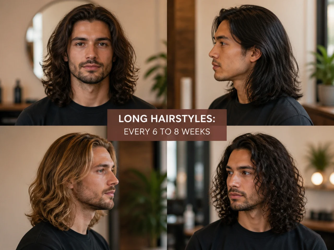 Long Hairstyles: Every 6 to 8 Weeks