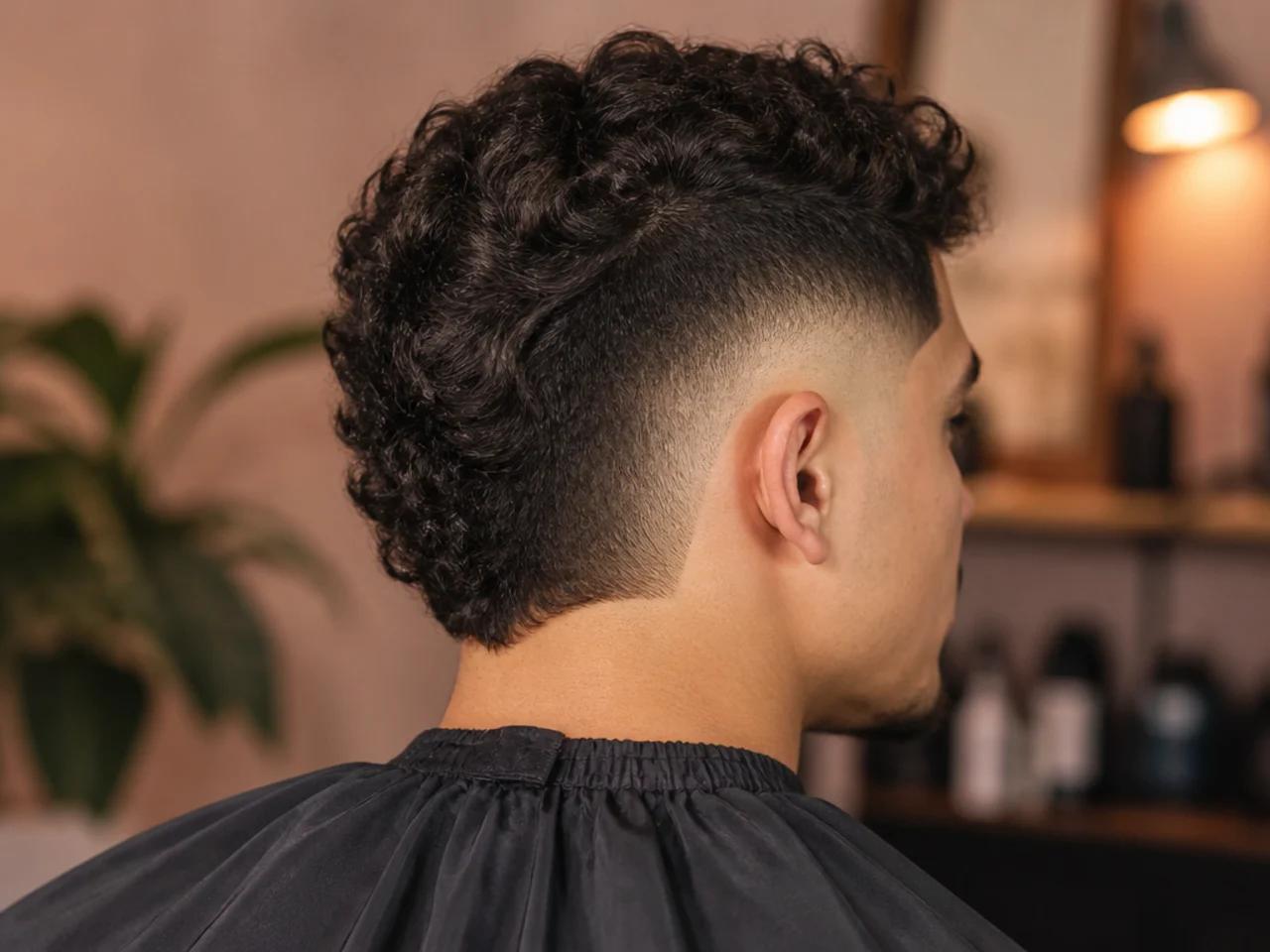 The outer edge of a burst fade blend