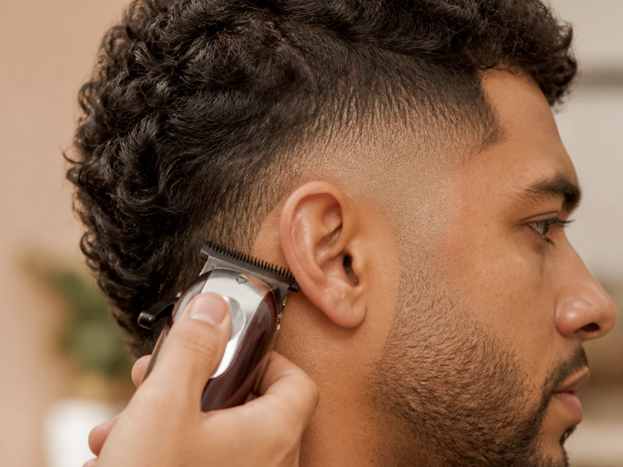 A burst fade being maintained between appointments