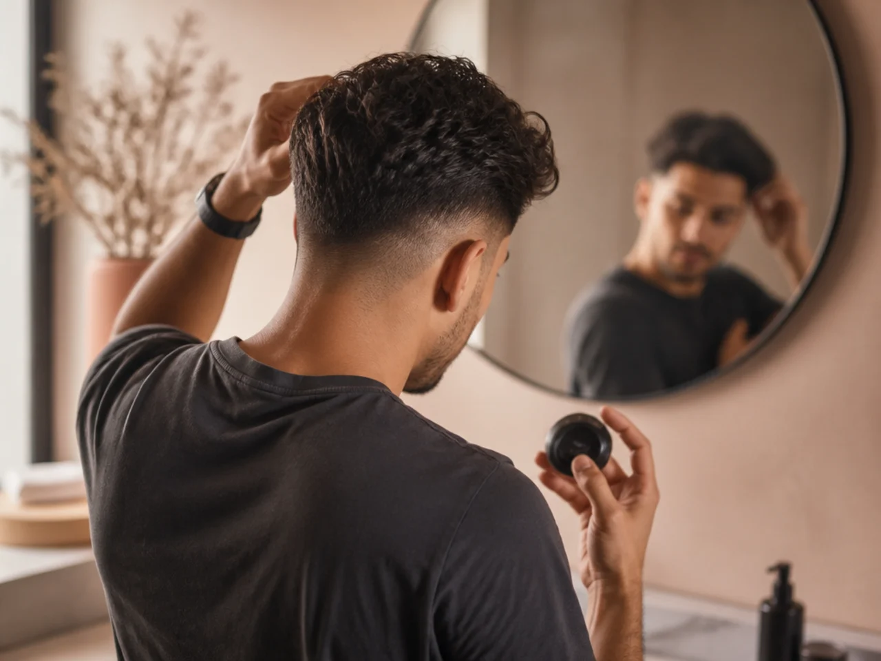 A timer running during a morning routine
