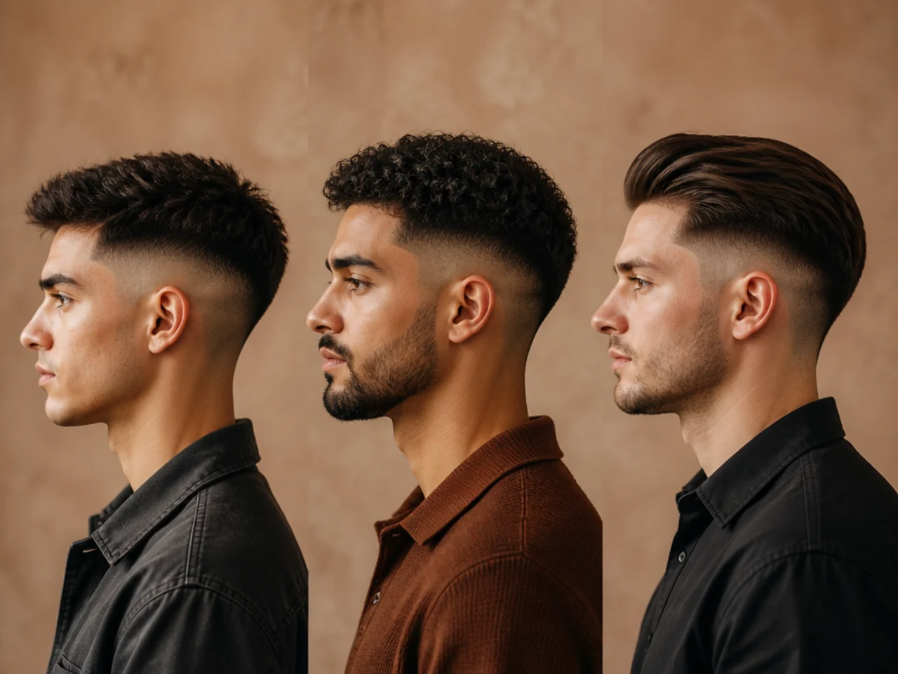 Three shortlisted haircuts compared