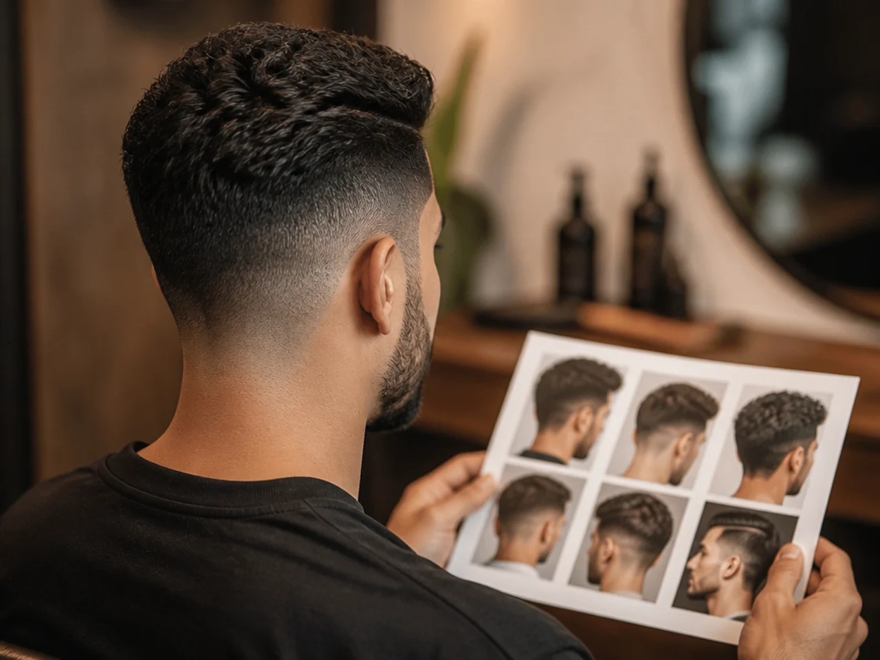 A shortlist of haircuts narrowed down on paper