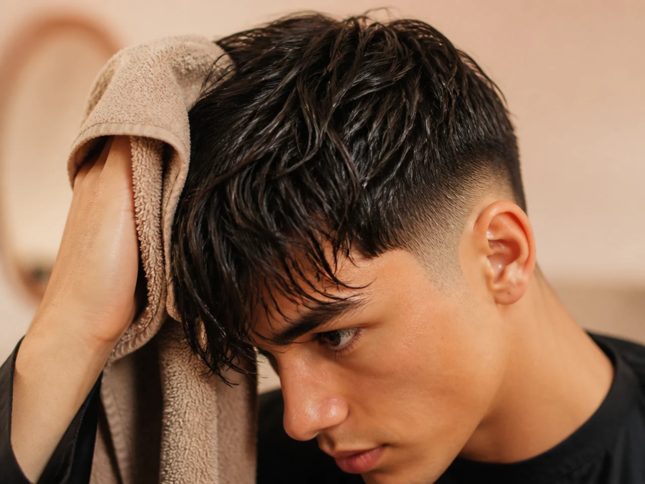 20 Steps to a Textured Fringe Haircut Men