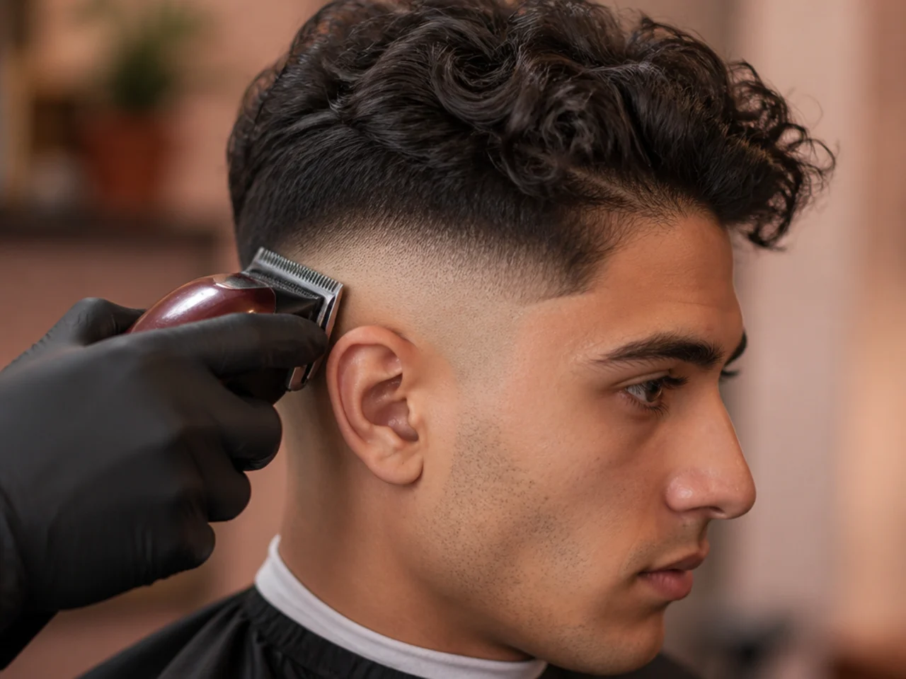 The first clipper pass of a high fade