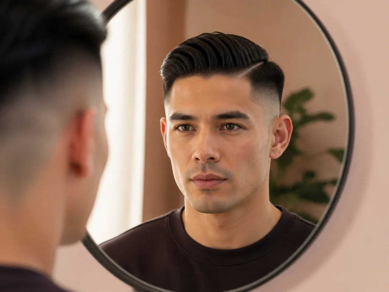 Assessing face shape before a high fade