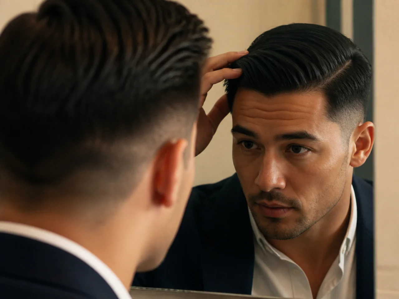 A phone note listing haircut guard numbers and lengths