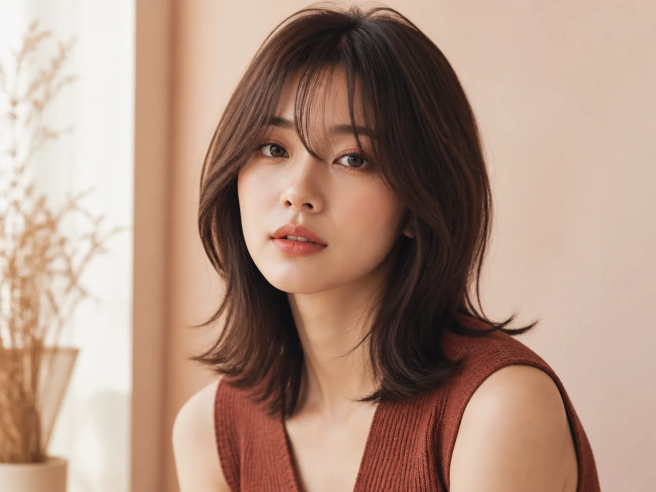 Three-quarter view of a finished Korean cut